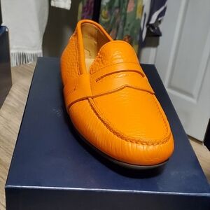 👞NEW👞 Purple Label Ralph Lauren Men's   Orange Loafers...